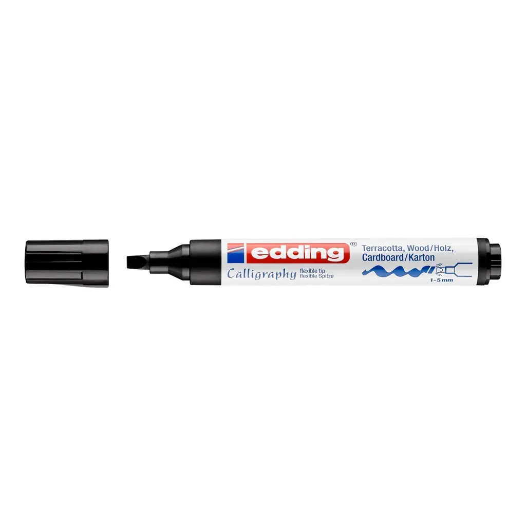 edding Calligraphy Marker 1455 – Schwarz – 1-5 mm – Kalligrafiemarker
